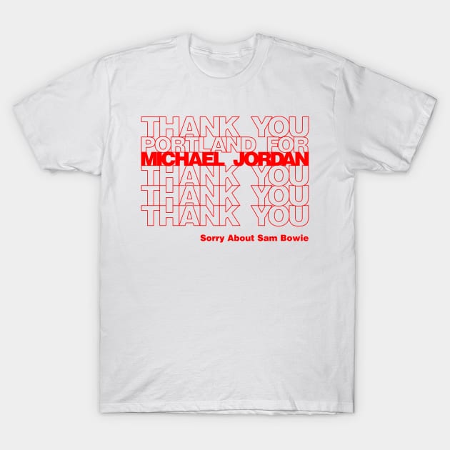 Thank You for Michael Jordan T-Shirt by 90s Bulls Shirts